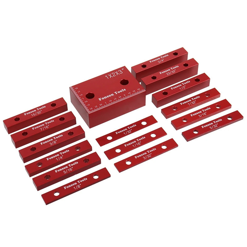 Woodworking Table - Blok Pengukur Ketinggian Kayu, Pengukur Ketinggian