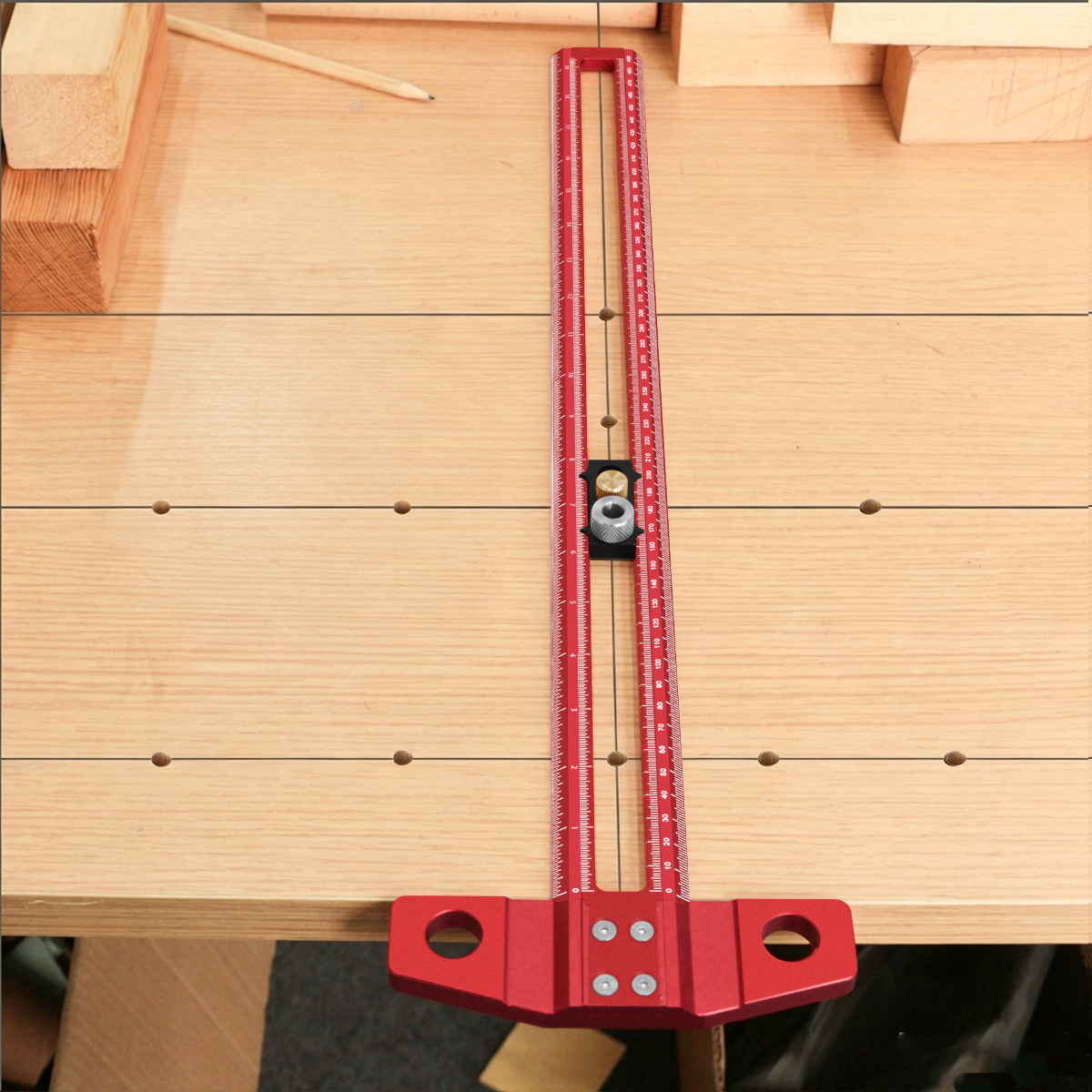 Woodworking Classes - Penggaris T-Square untuk Pertukangan Kayu, Penggaris