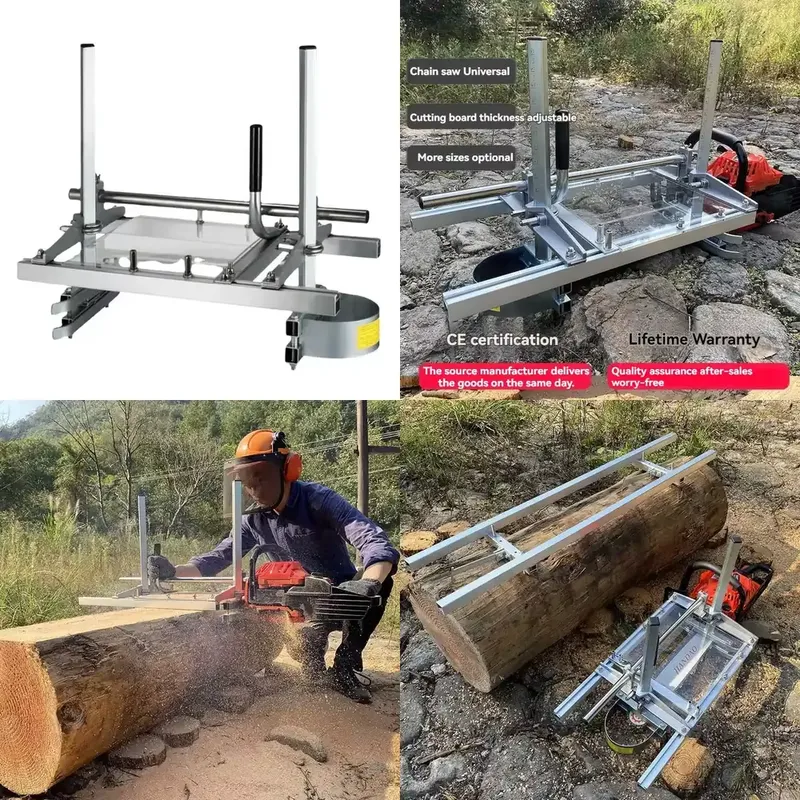 Lumber Woodworking - Mesin Gergaji Pita Horizontal Portabel 48