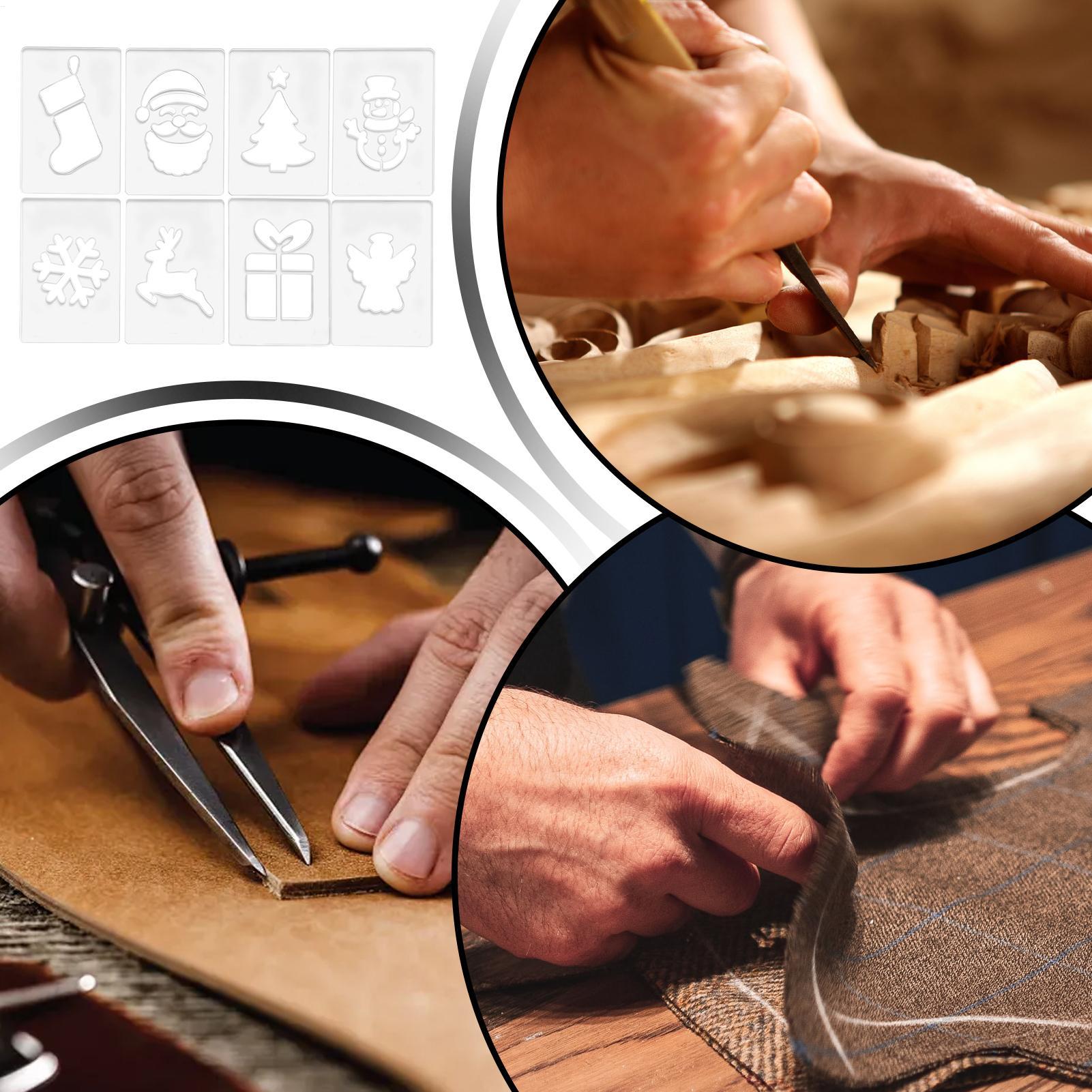 Woodworking Templates - Stensil Natal Stensil Pekerjaan Kayu Portabel