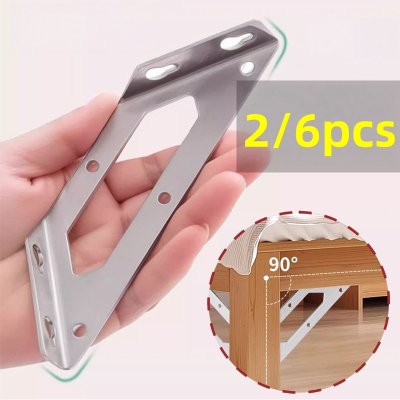Woodworking Table - 2/6 Buah Pengencang Braket Sudut Tugas
