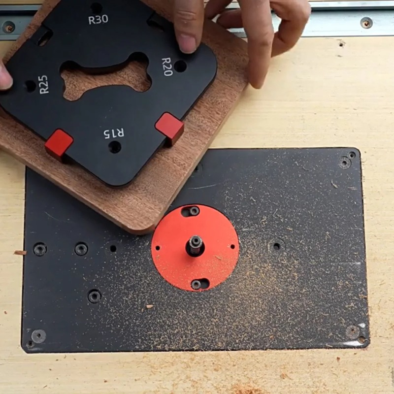 Woodworking Templates - R15/R20/R25/R30/R35/R40/R45/R50 Template Radius Sudut Router dari