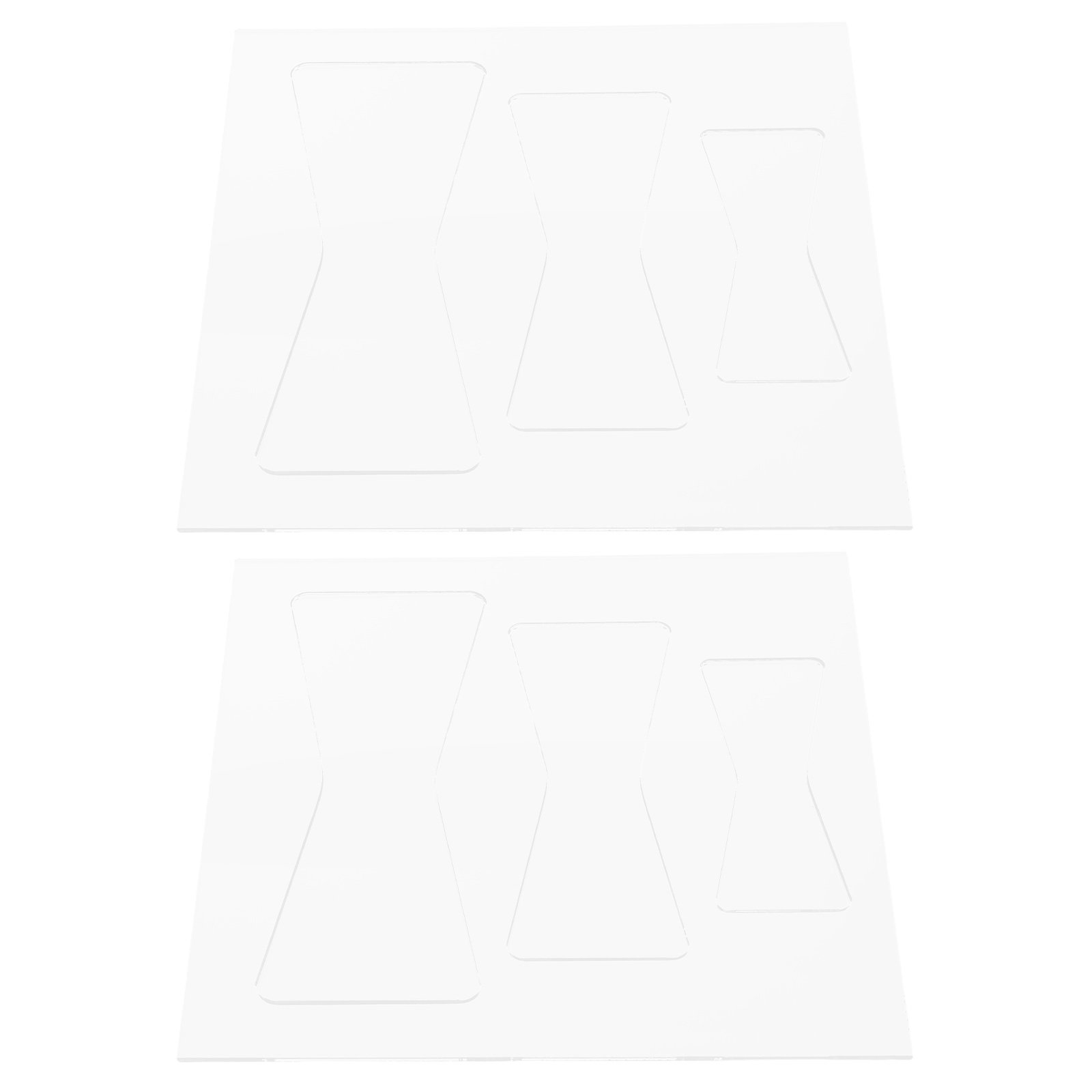 Woodworking Templates - 2Pcs Set Template Akrilik untuk Kerajinan