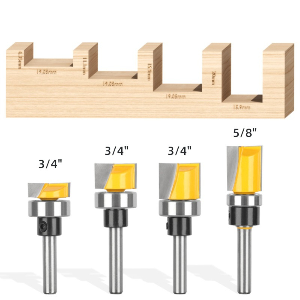 Mata Bor Router 1/4 Inch Shank - Woodworking Templates ulasan dan harga