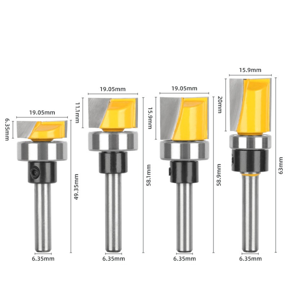 Mata Bor Router 1/4 Inch Shank - Woodworking Templates ulasan dan harga