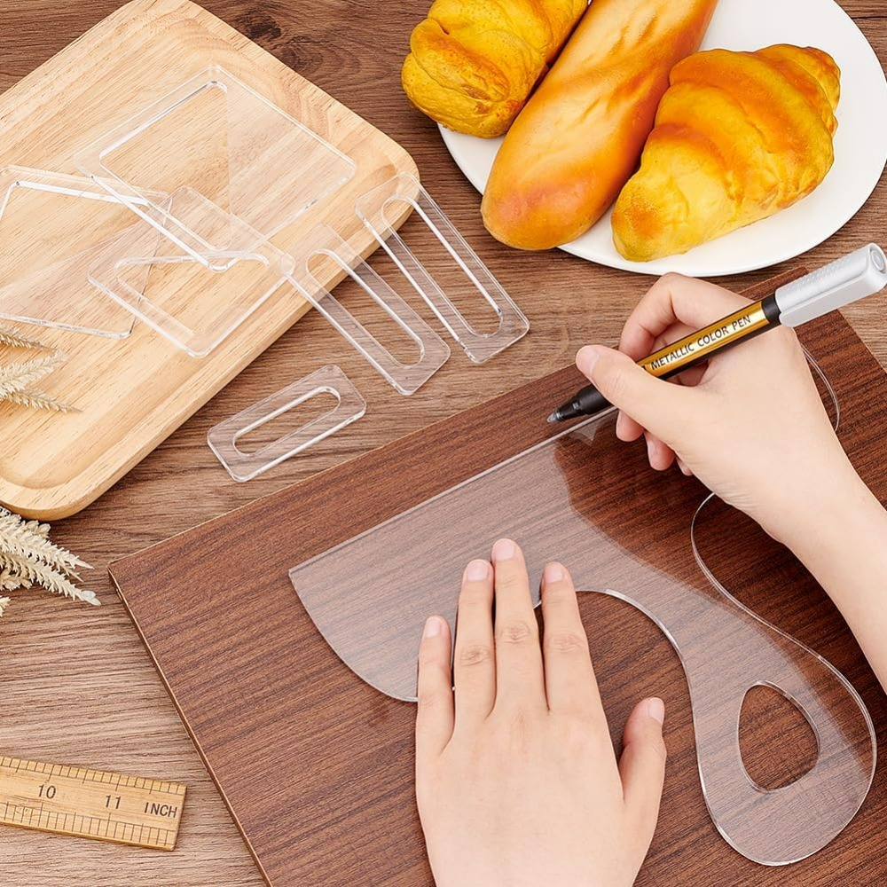 7Pcs Template Charcuterie deng - Woodworking Templates ulasan dan harga