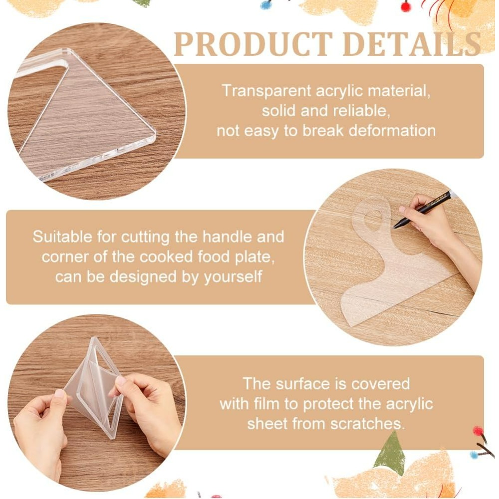 7Pcs Template Charcuterie deng - Woodworking Templates ulasan dan harga