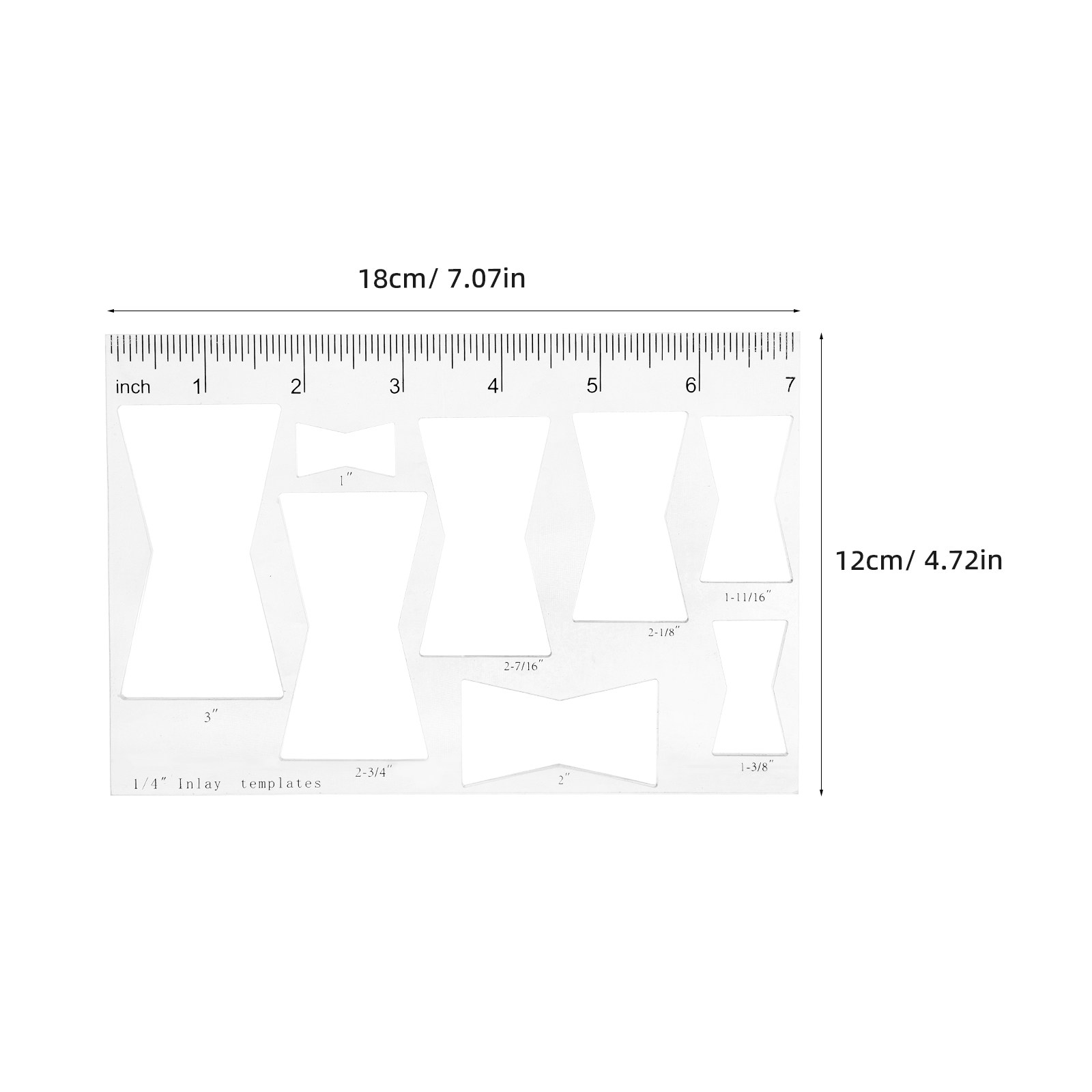Template Router Bowtie Akrilik - Woodworking Templates ulasan dan harga