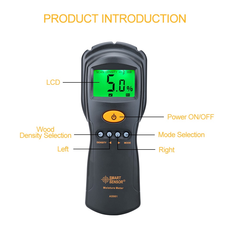 SENSOR Pintar AS981 Meteran Ke - Lumber Woodworking ulasan dan harga