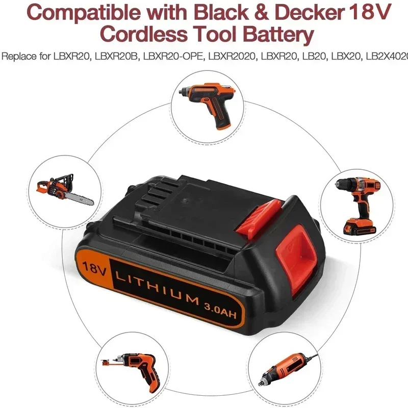 Pengganti 18V 3,0ah BL2018 unt - Black+Decker Tool Cordless ulasan dan harga