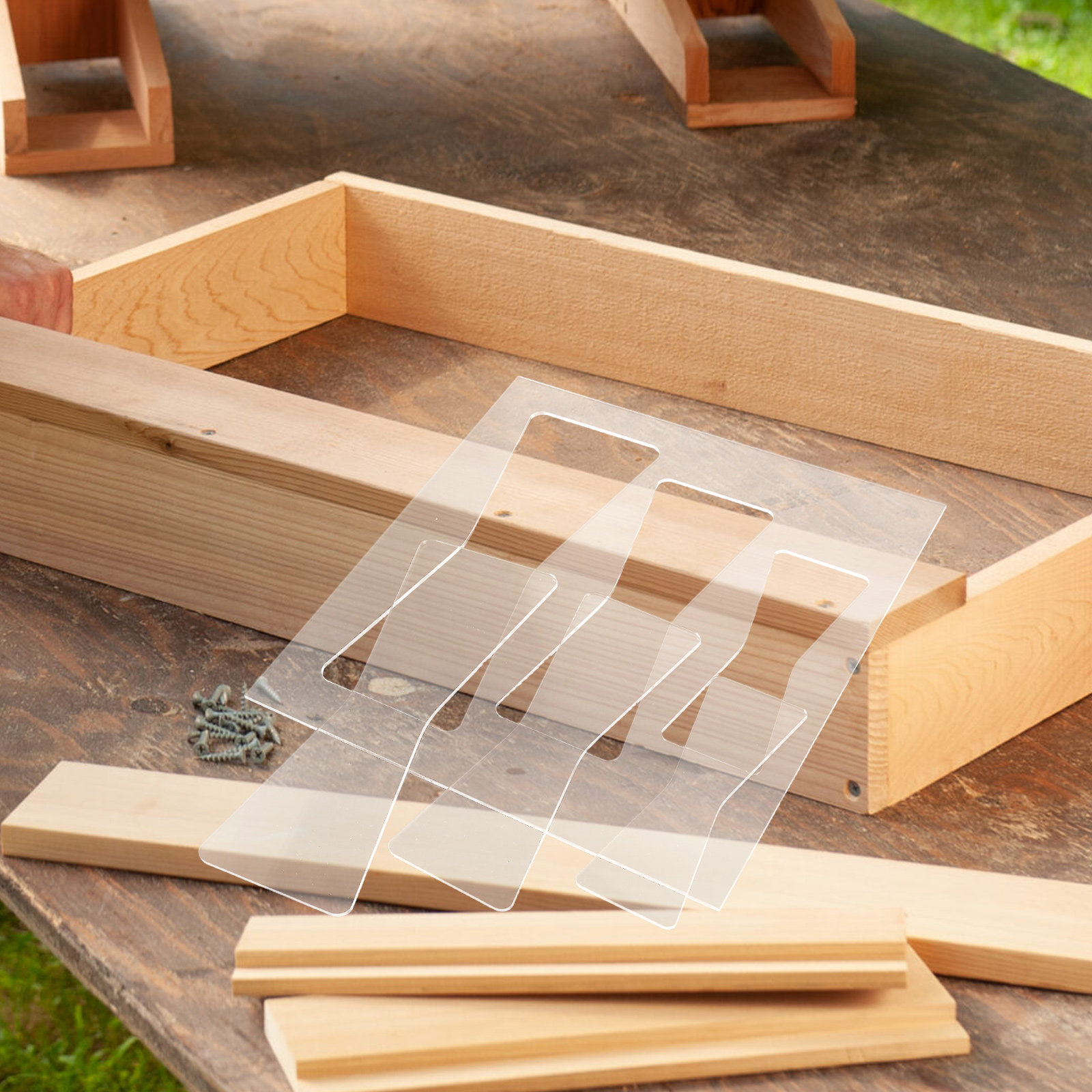 2Pcs Set Template Akrilik untu - Woodworking Templates ulasan dan harga