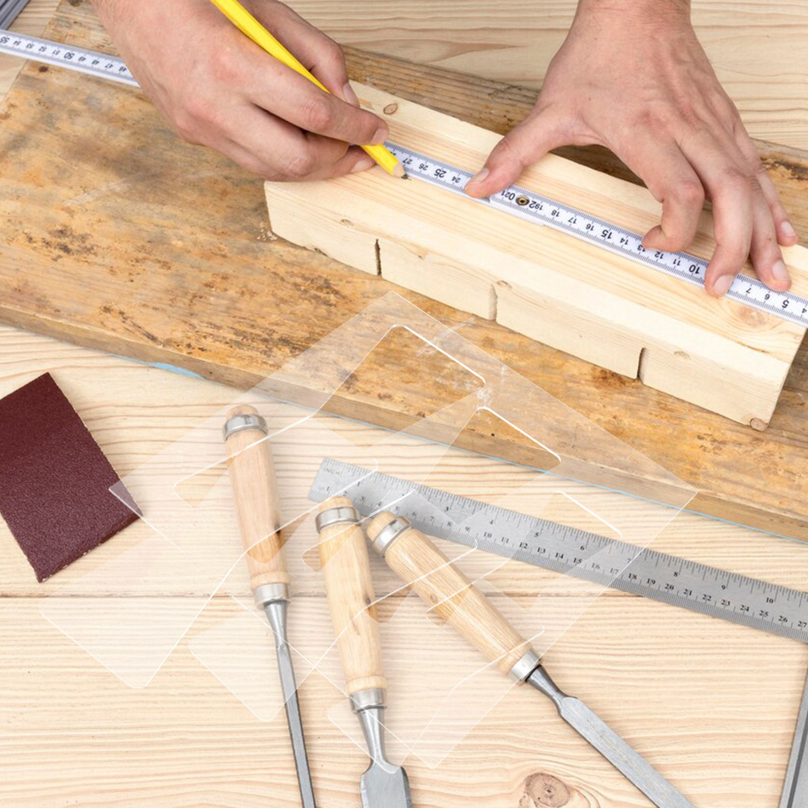 2Pcs Set Template Akrilik untu - Woodworking Templates ulasan dan harga